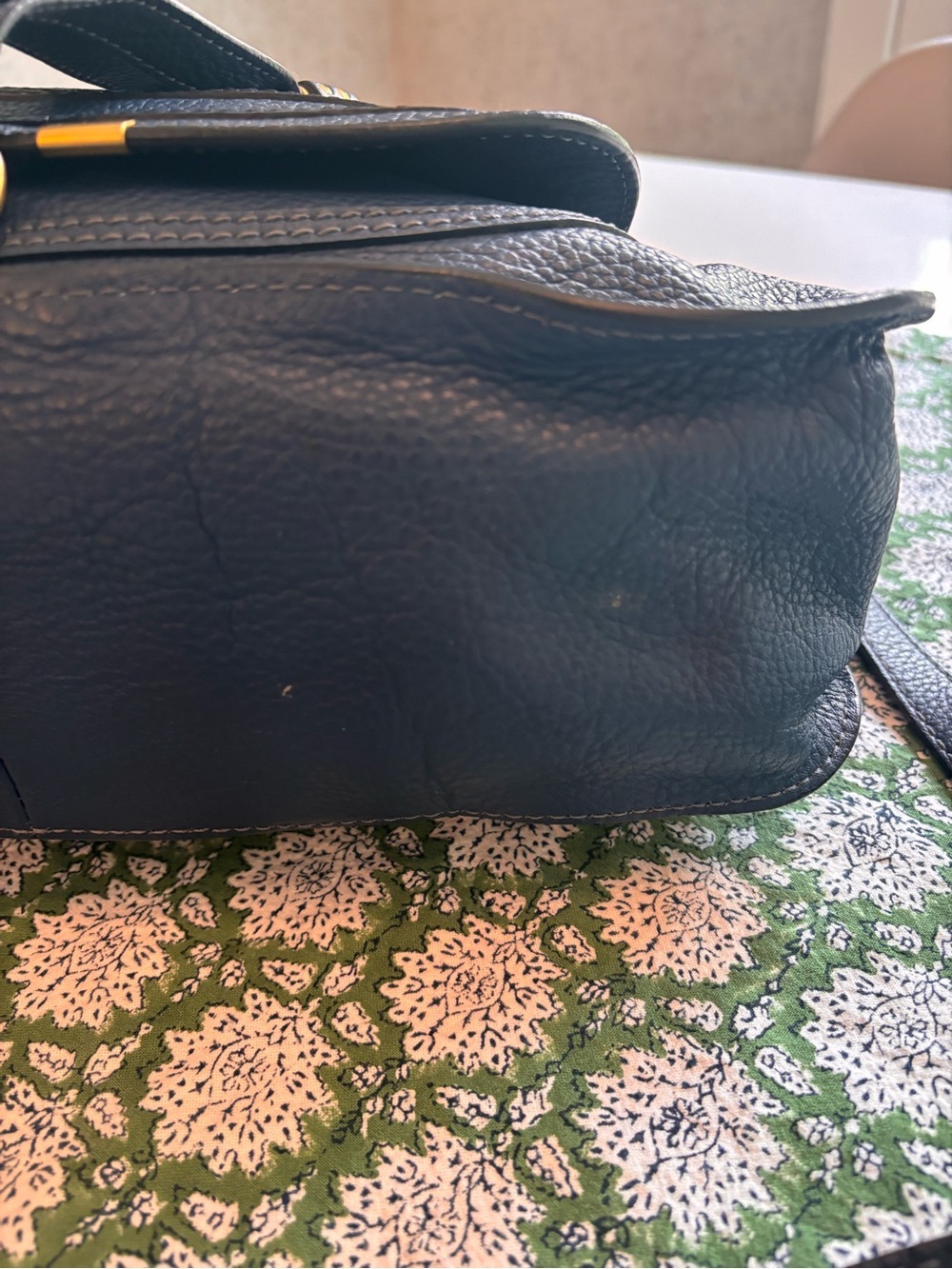 Chloe Marcie Leather crossbody with Gold Hardware - Picture 8 of 13